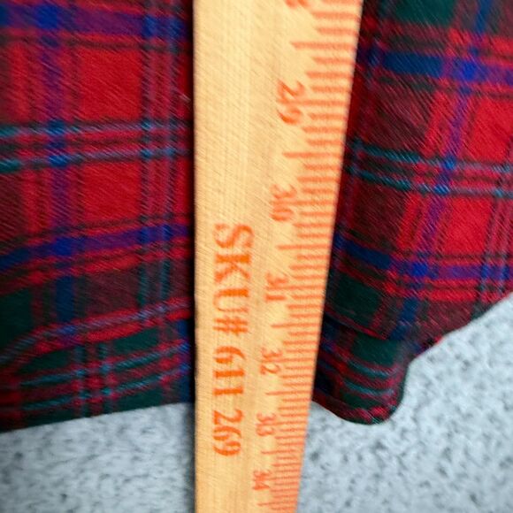 Vintage Pendleton Red Plaid Wool Flannel Shirt Men’s Large USA Made - Picture 3 of 8